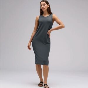Unbound Merino Women's Merino Travel Dress - Dusty Teal - Size Medium
